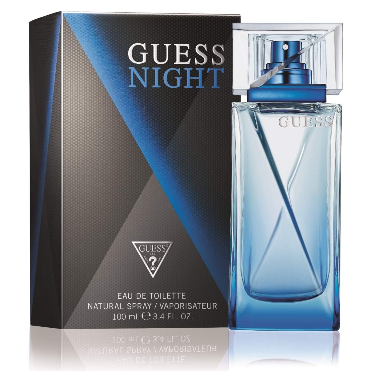 Guess Night Eau de Toilette Spray for Men, 3.4 Ounce