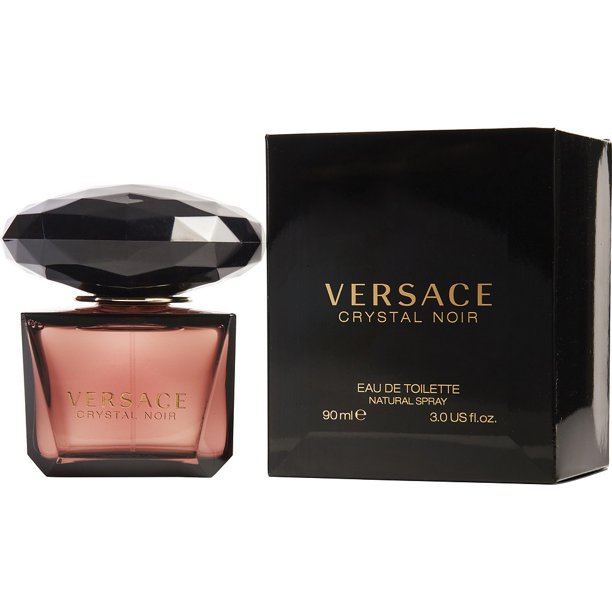Versace Crystal Noir Eau de Toilette Perfume for Women, 3 Oz Full Size