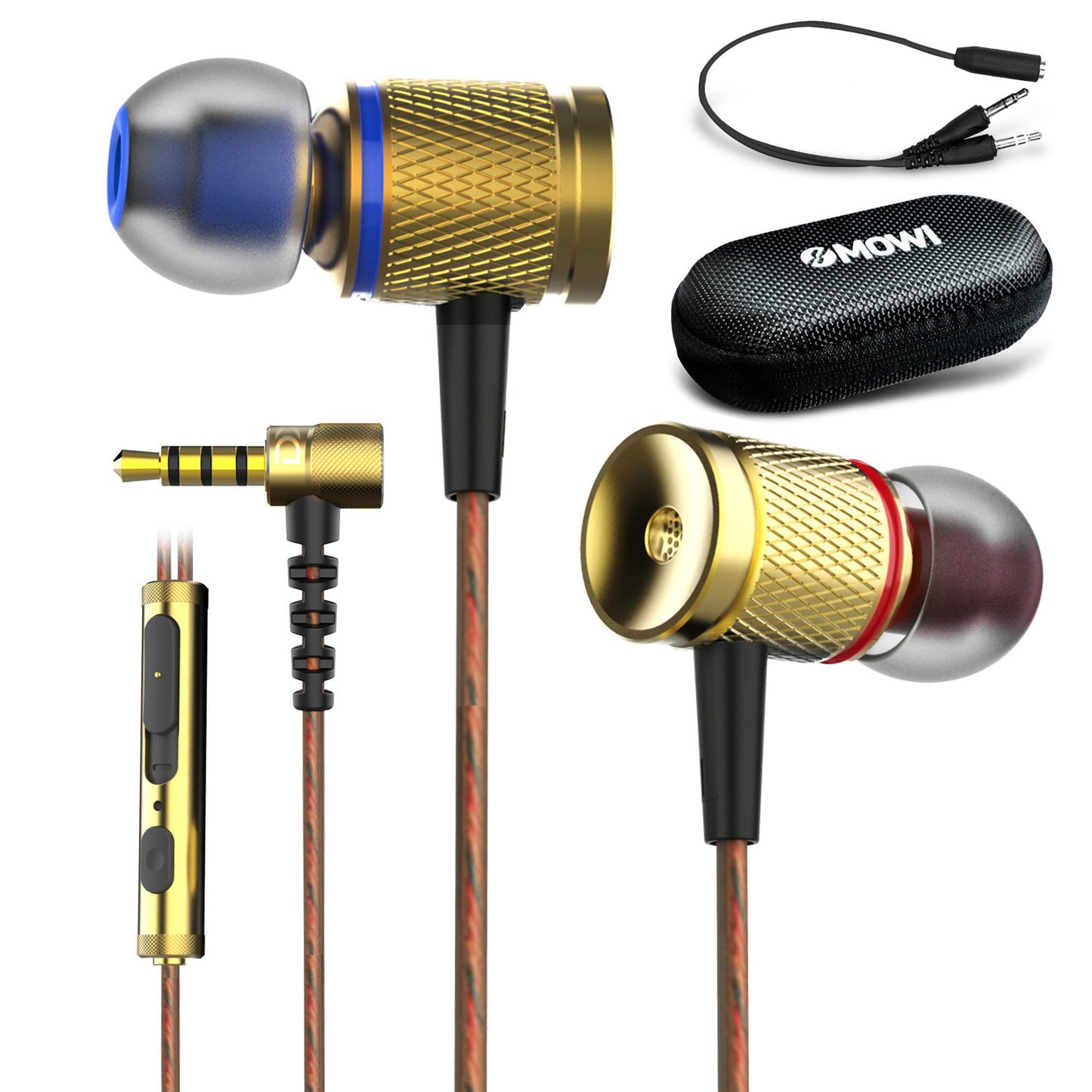 Bass stereo remote headset