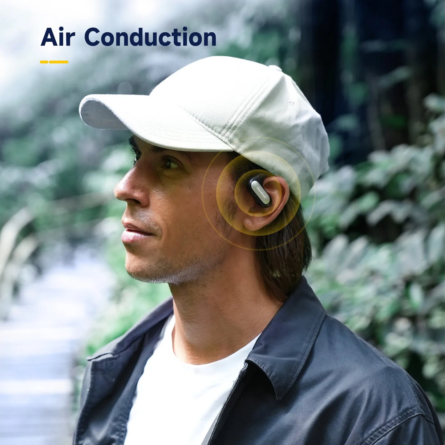 OpenRock Open Ear Headphones Wireless True Sports Earbuds in Ear Headphones with Microphone Touch Control Wireless Earphone