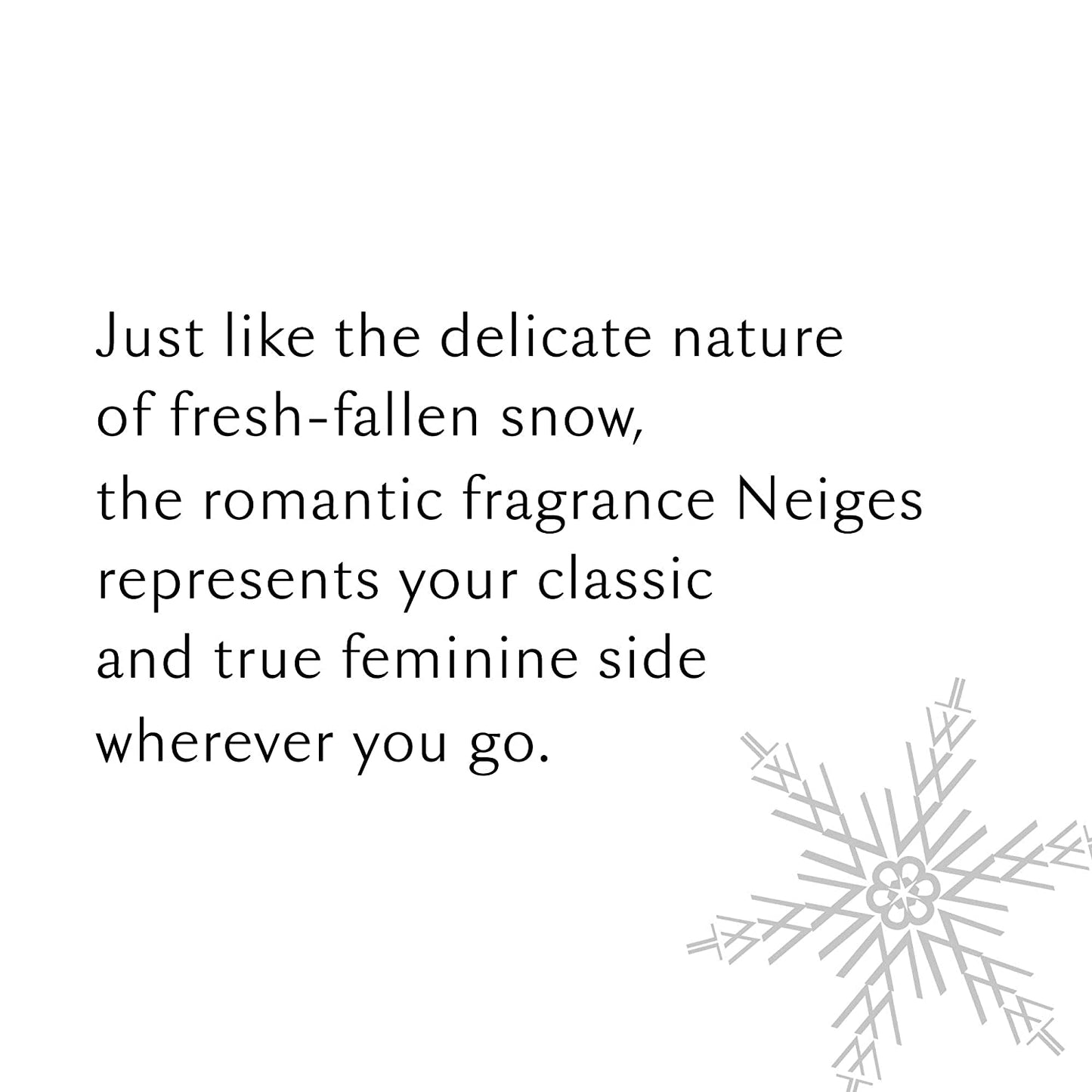 Lise Watier Neiges Eau de Toilette Spray, 1.7 fl oz