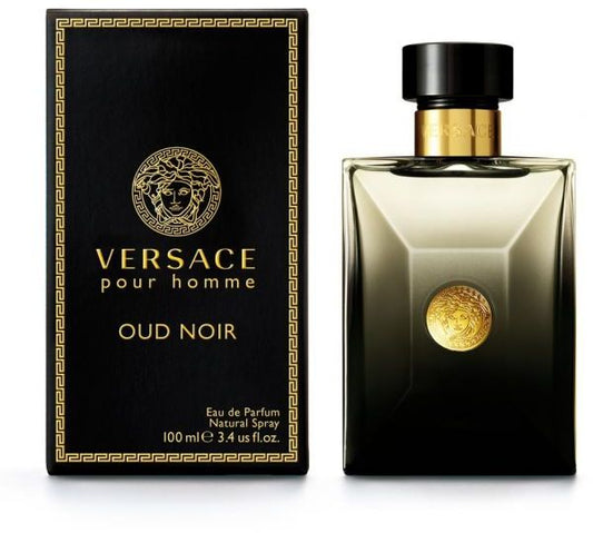 Versace Pour Homme Oud Noir Eau De Parfum For Men 100Ml - Parfume